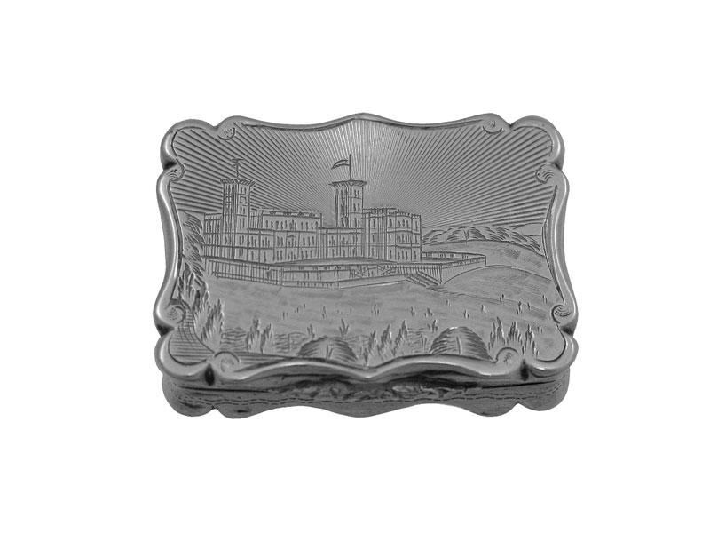 victorian silver castle top vinaigrette 1852