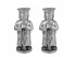 Pair Military Silver Pepper Pots 1909