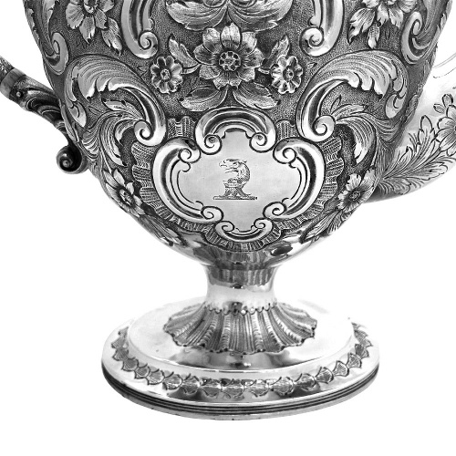 Large George III  Silver Tea Pot 1806