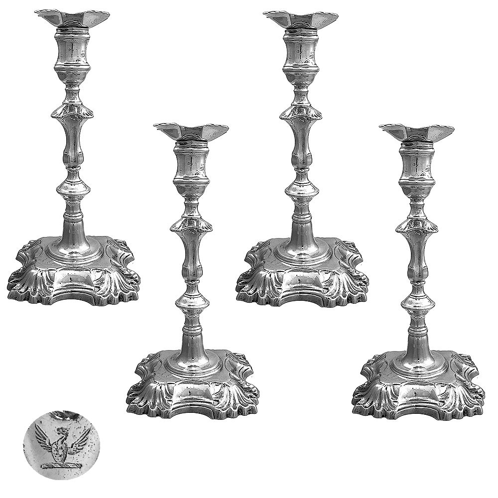 Set of 4 II Candlesticks London 1757