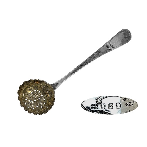 Georgian Silver Sugar Sifting Spoon 1793