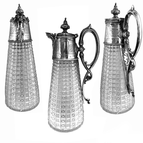Victorian Silver Plated Claret Jug 1880