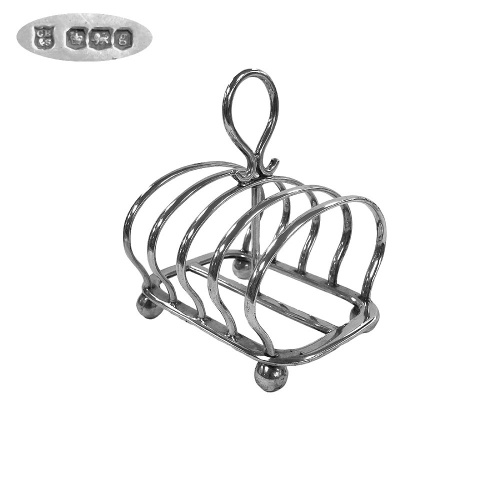 Sterling Silver Toast Rack 1924