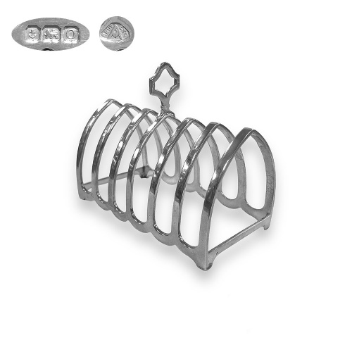 Sterling Silver Toast Rack 1938